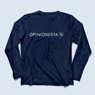 Long Sleeved Opinionista T-shirt (Navy)